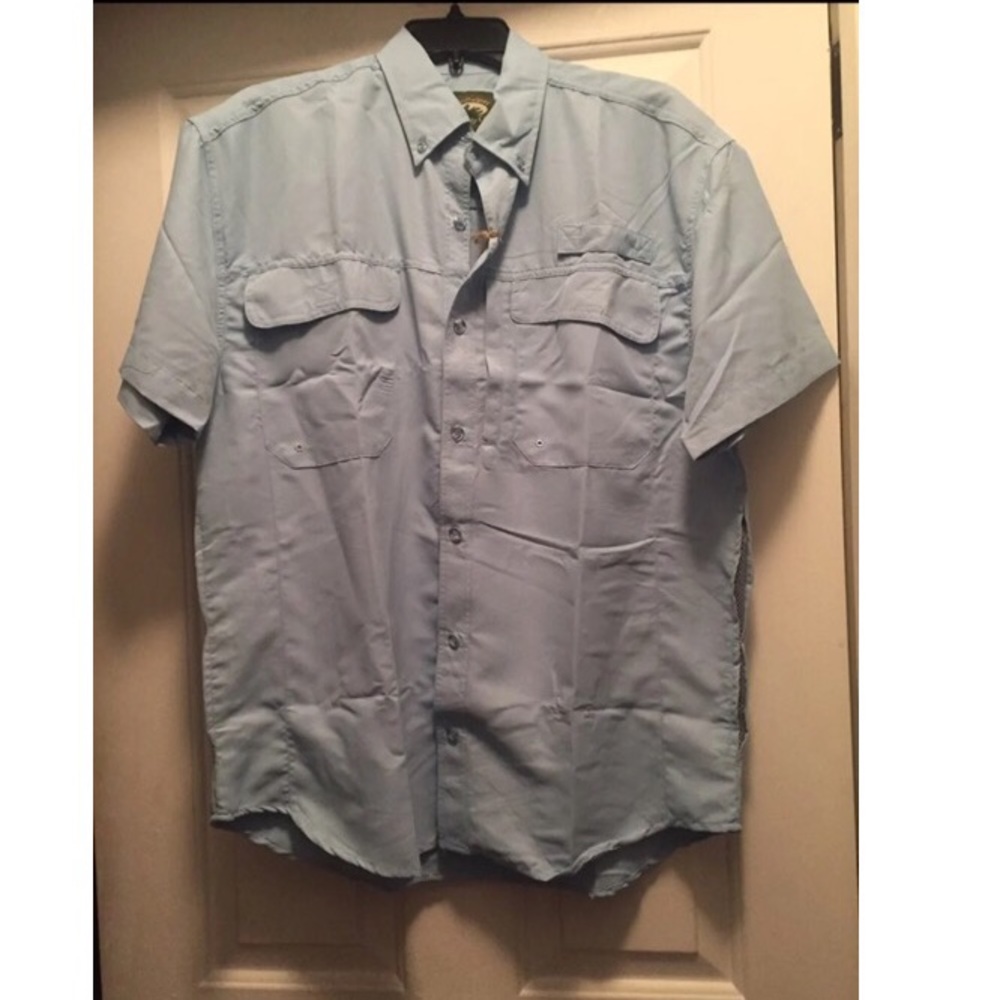 COPY - Stillwater size S light blue fishing shirt